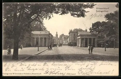 AK Düsseldorf, Strassenpartie am Ratingertor