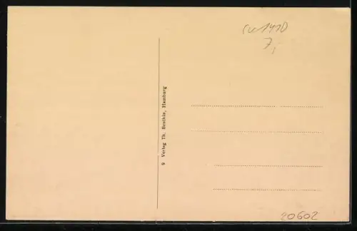 AK Hamburg, Rathaus und Rathausmarkt mit Strassenbahn