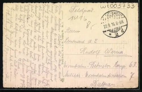 AK Hildesheim, Rathaus mit Brunnen