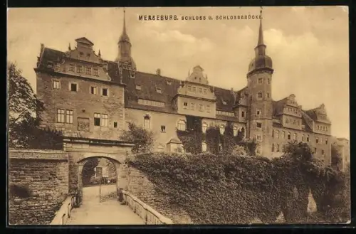 AK Merseburg, Schloss und Schlossbrücke