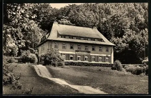 AK Schwarzburg /Thür., Jugendherberge Georgij Dimitroff