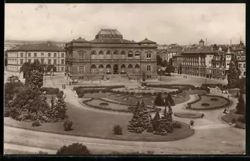 AK Weimar, Museumsplatz und Museum