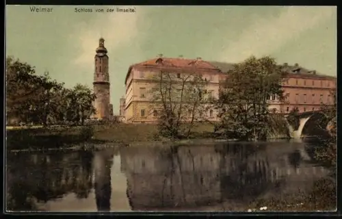 AK Weimar, Das Schloss von der Ilmseite
