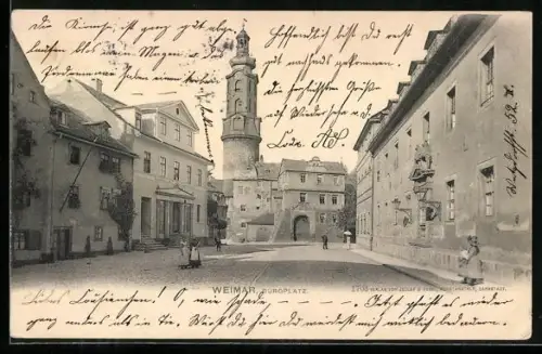 AK Weimar, Burgplatz