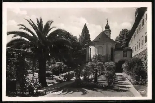 AK Insel Mainau, Partie im Schlossgarten