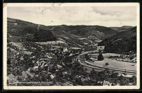 AK Lautenbach /Renchtal, Teilansicht mit Kirche