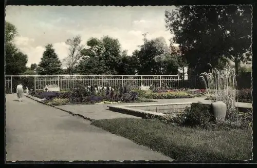 AK Bad Wurzach /Allgäu, Im Kurpark