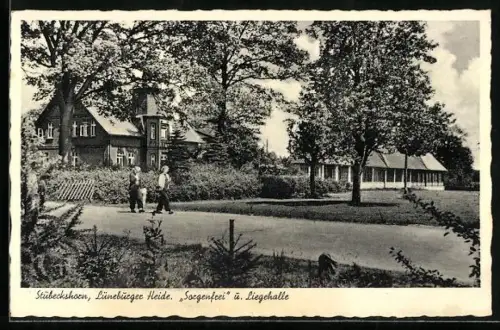AK Stübeckshorn /Lüneburger Heide, Sorgenfrei und Liegehalle