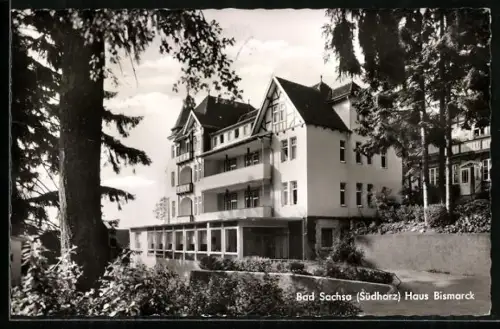 AK Bad Sachsa /Südharz, Hotel Haus Bismarck