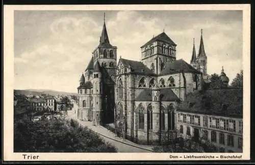 AK Trier, Dom, Liebfrauenkirche, Bischofshof, Wallfahrt zum hl. Rock 1933