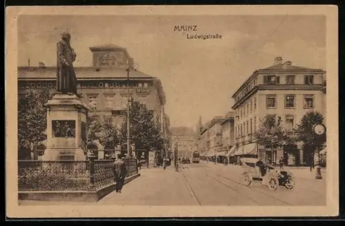 AK Mainz, Blick in die Ludwigstrasse