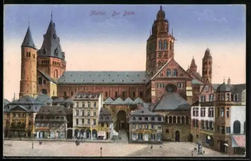 AK Mainz, Der Dom und Geschäfte