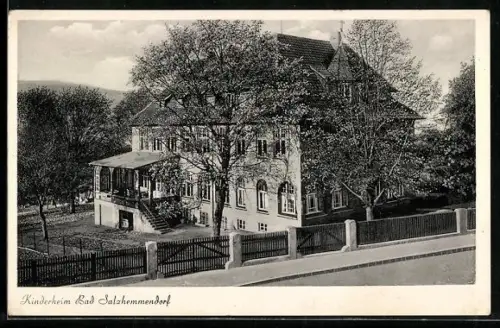 AK Bad Salzhemmendorf, Kinderheim mit Strassenpartie