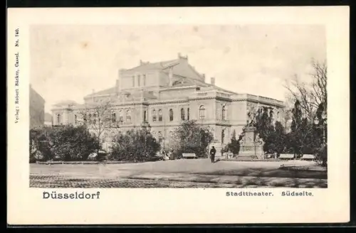 AK Düsseldorf, Stadttheater, Südseite