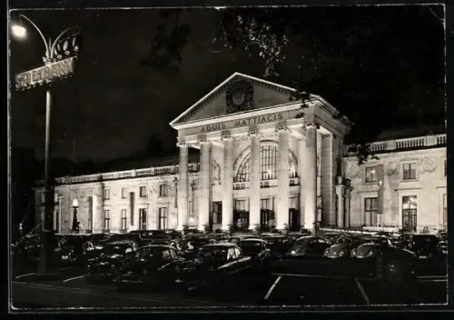 AK Wiesbaden, Kurhaus bei Nacht