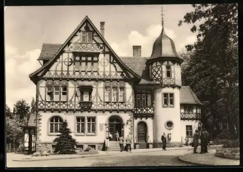 AK Bad Liebenstein /Thür., Partie am Postamt