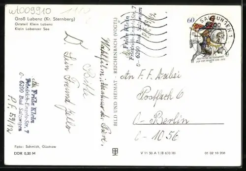 AK Gross Labenz /Sternberg, Ruderboote am Klein Labenzer See