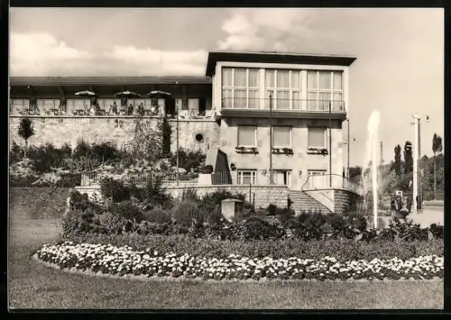 AK Nordhausen, HO-Gaststätte Stadtterrasse, Springbrunnen