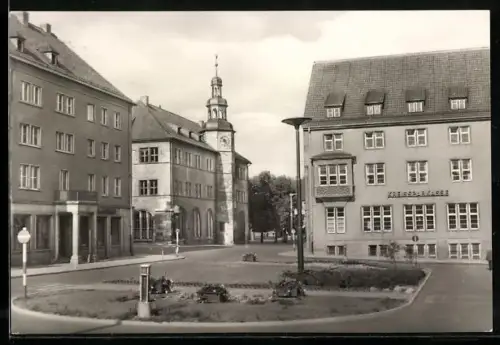 AK Nordhausen, Lutherplatz mit Kreissparkasse