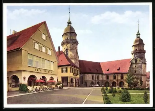 AK Freudenstadt /Schwarzwald, Café Kläger am Marktplatz 33