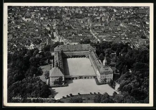 AK Gotha, Fliegeraufnahme des Ortes