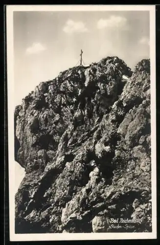 AK Bad Reichenhall, Kreuz auf der Staufen-Spitze