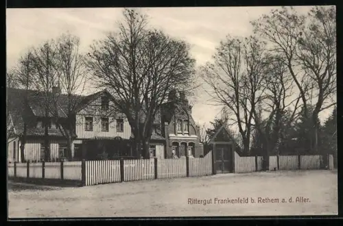 AK Rethem a. d. Aller, Aussenansicht des Ritterguts Frankenfeld