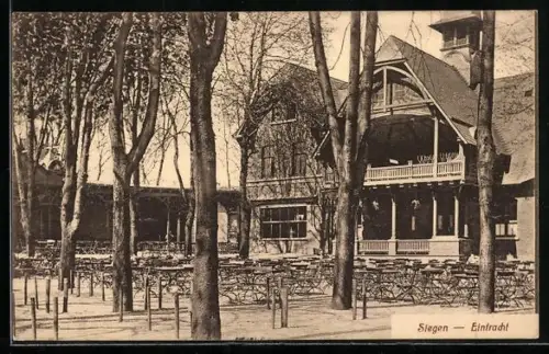 AK Siegen, Aussenbereich des Gasthofs Eintracht
