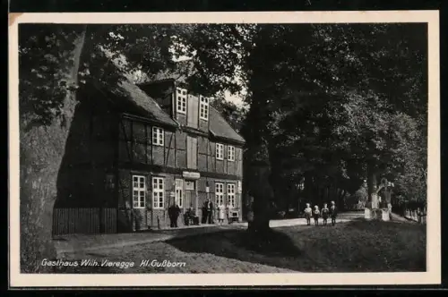 AK Klein Gusborn, Gasthaus Wilhelm Vieregge