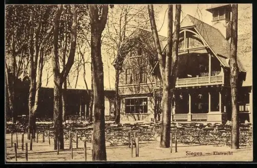 AK Siegen, Gasthaus zur Eintracht, Aussenbereich