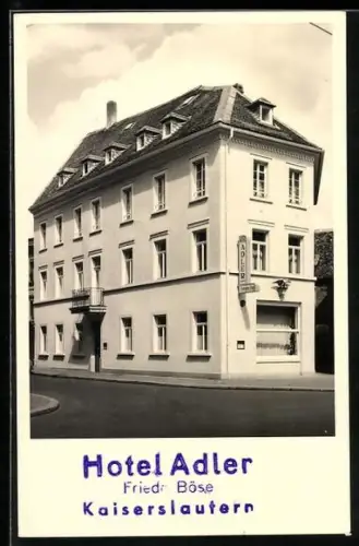 AK Kaiserslautern, Hotel Adler, Inh. Fried. Böse