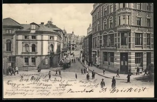 AK Siegen, Hotel Fürst Moritz am Kölner Thor, Inh. Ernst Stock