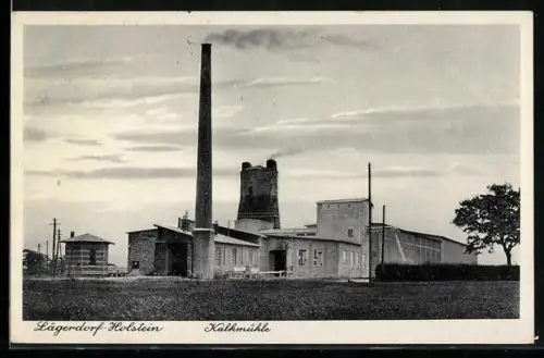AK Lägerdorf /Holstein, Blick zur Kalkmühle