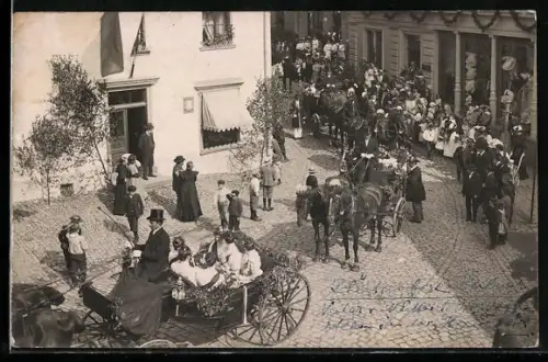 Foto-AK Halver, Umzug zum Schützenfest