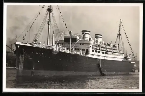 AK Passagierschiff St. Louis der Hamburg-Amerika-Linie im Hafen