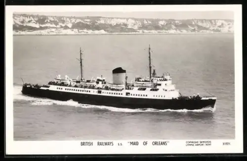 AK British Railways S.S. Maid of Orleans, Passagierschiff