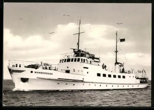 AK Motorschiff Wangerooge in Fahrt, Passagierschiff