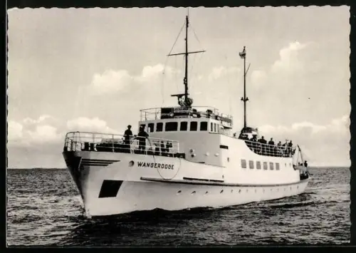 AK Motorschiff Wangerooge in Bugansicht, Passagierschiff