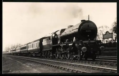 AK Britische Lokomotive Nr. 6148 mit dem Merseyside Express, englische Eisenbahn