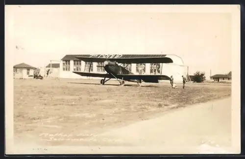 Foto-AK Sacramento, CA, Aircraft of the 7th Group on Mather Field, Flugzeug