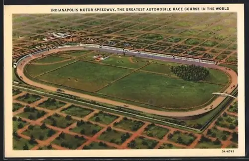 AK Indianapolis, IN, Motor Speedway of Indianapolis, Greatest Automobile Race Course in the world, Autorennen