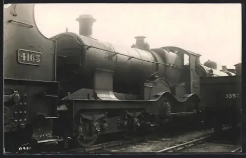 AK Britische Lokomotive Nr. 4163 Gooch mit weiteren Lokomotiven zusammengekoppelt, Baujahr 1894, englische Eisenbahn