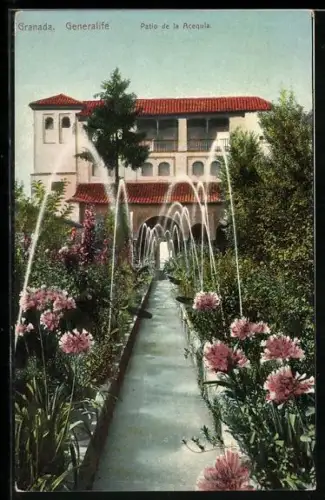 AK Granada, Generalife, Patio de la Acequia
