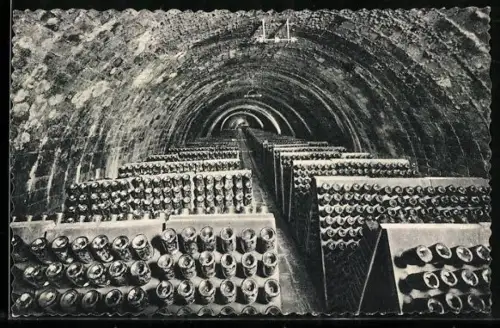 AK Weinflaschen im Keller in Codorniu