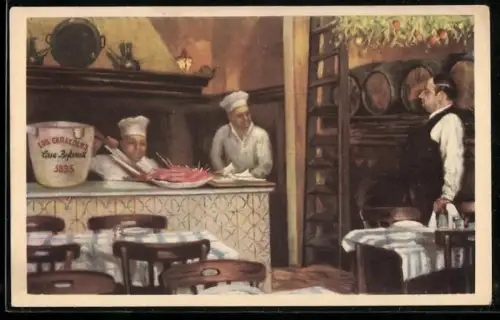 AK Barcelona, Los Caracoles el Restaurante mas Antiguo y Tipico, Escudillers 14