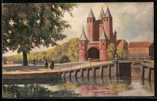 Künstler-AK Haarlem, Vue de Haarlem