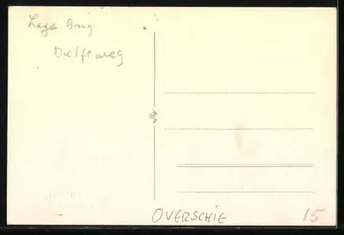 Foto-AK Overschie, Delftweg, Brug