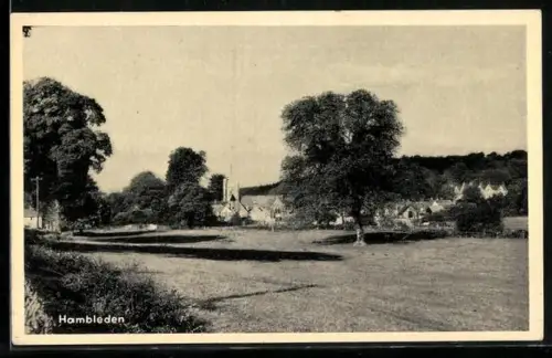 AK Hambleden, Panorama mit Kirche