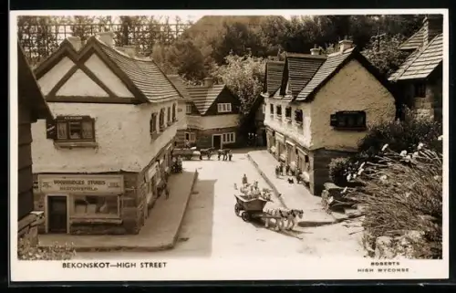 AK Beaconsfield, Bekonskot-Highstreet, Woodbridges Stores, Pony Cart, Panorama