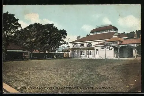 AK Falmouth, Pavilion & Tea House in the Gyllyngdune Gardens